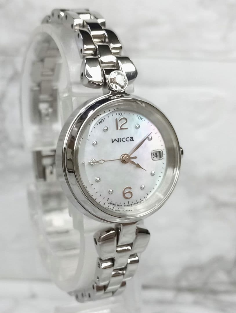 【CITIZEN】wicca/ウィッカ/電波時計/ソーラテック電波/レディース