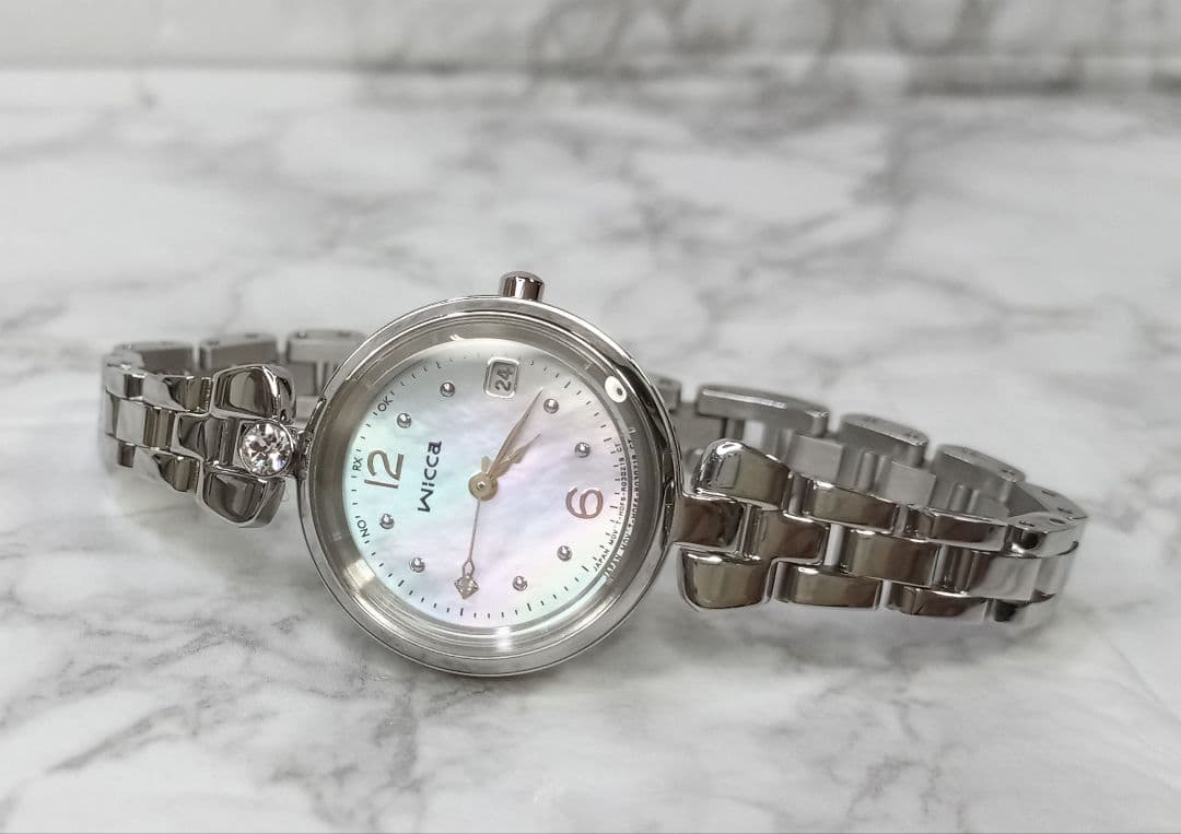 【CITIZEN】wicca/ウィッカ/電波時計/ソーラテック電波/レディース