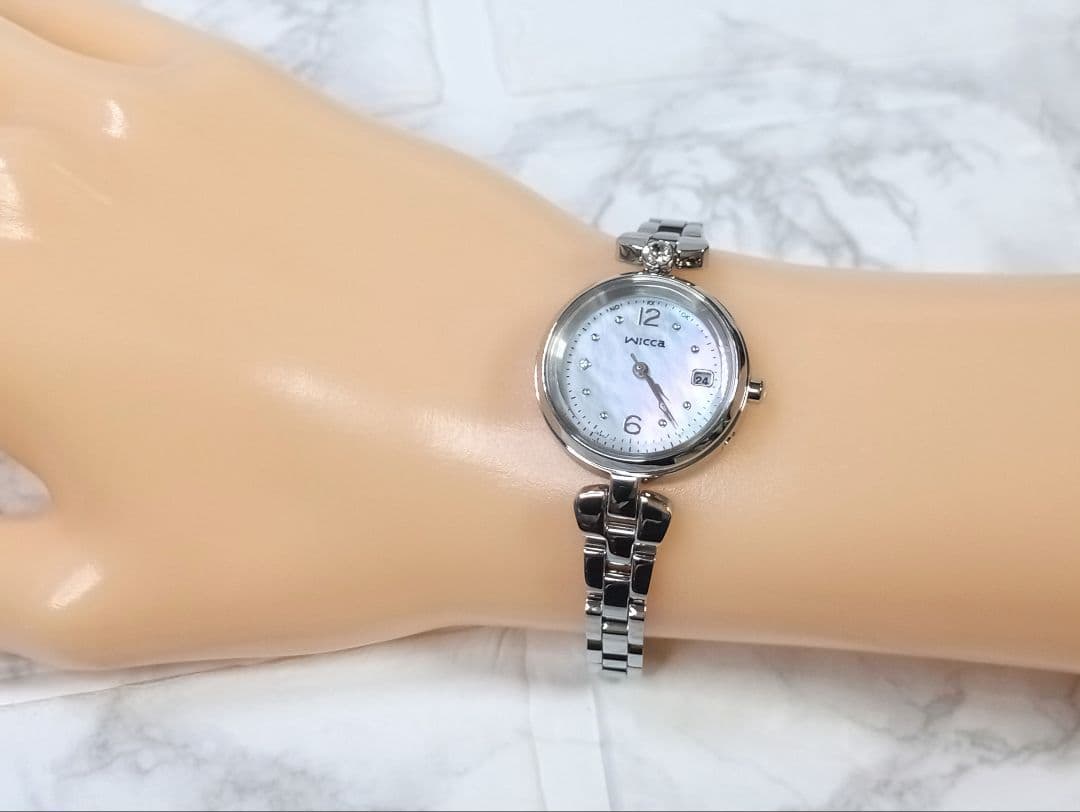 【CITIZEN】wicca/ウィッカ/電波時計/ソーラテック電波/レディース