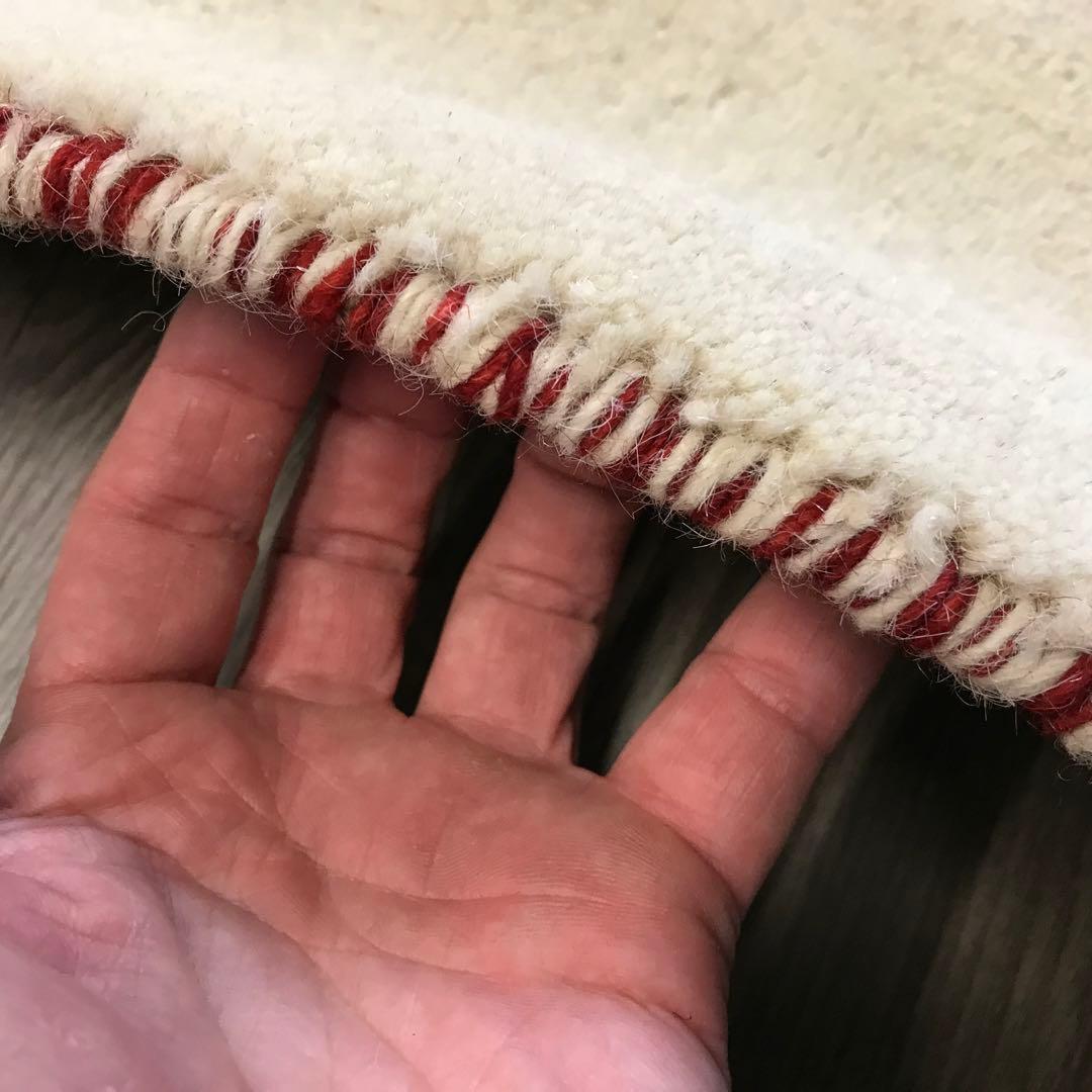 一点限り 201x246cm 3畳 ギャッベ ギャベ ラグ ラグマット 1wh