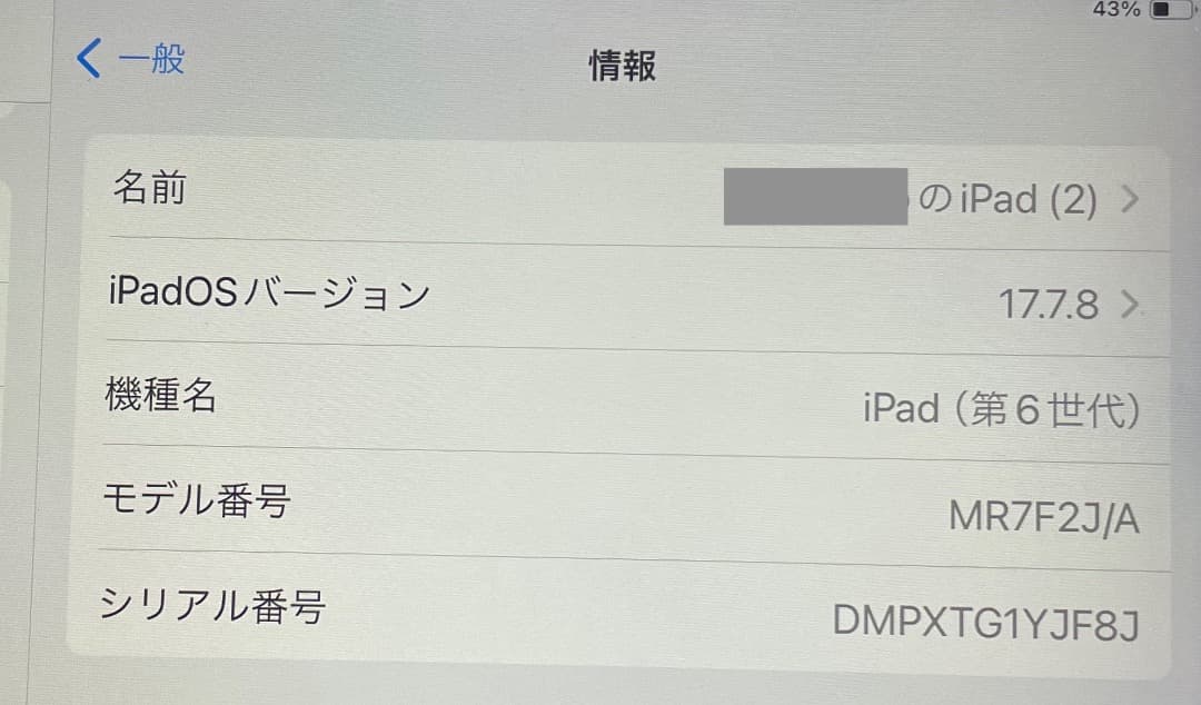 Wi-Fi版 iPad 第6世代 32GB スペースグレイ カバーとアンテナ付き