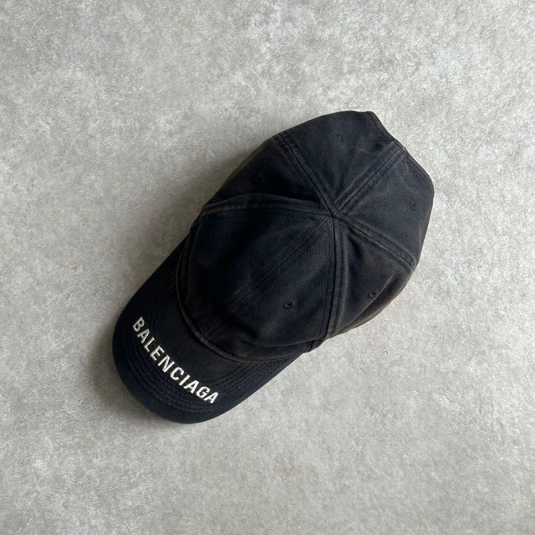 BALENCIAGA LOGO VISOR キャップ フェード