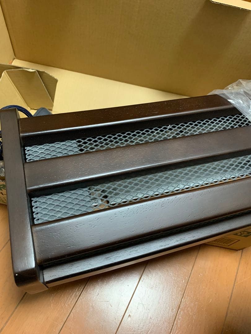 「未使用」メトロ電気工業 木枠フットヒーター MFH-181ET