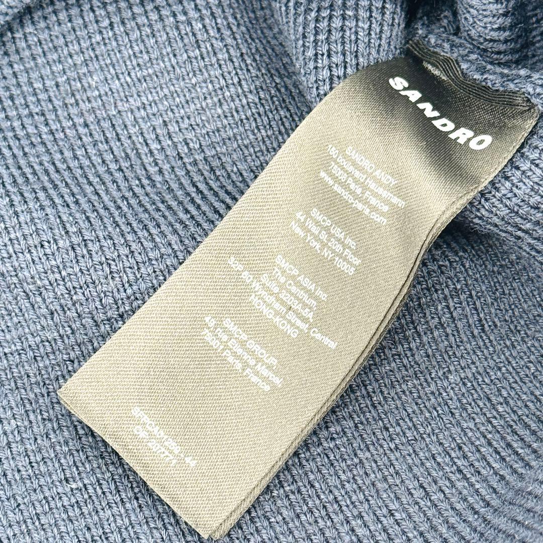 新品 SANDRO サンドロ ニットカーディガン ネイビー マリン 国内未発売