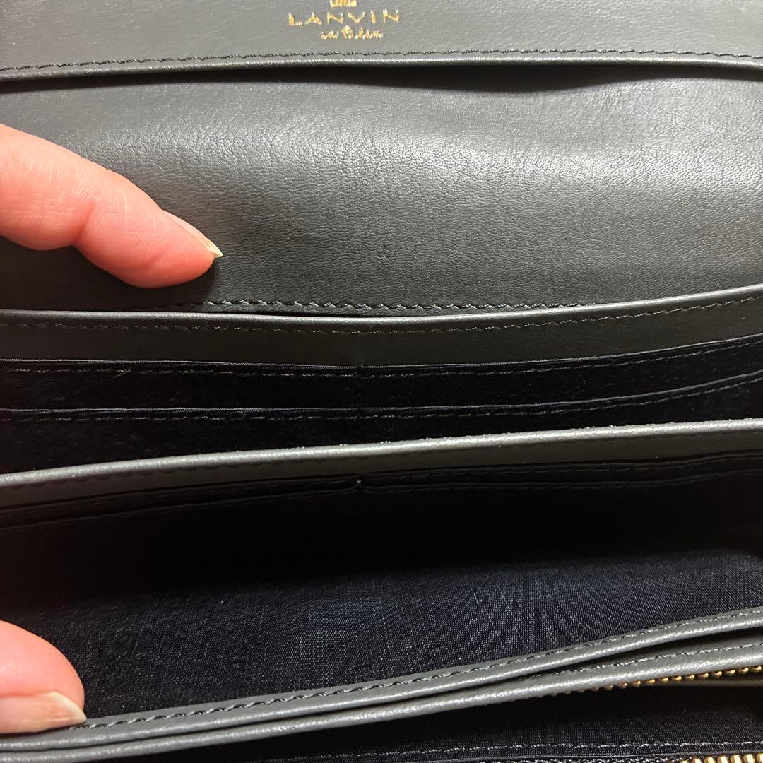 LANVIN en Bleu グレー 長財布