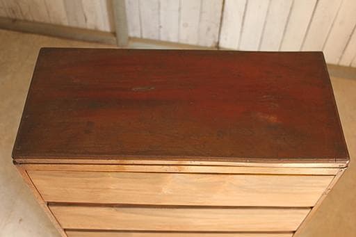 雰囲気の良い古い木製の引き出し7杯　書類棚　収納　古家具　古民家　アンティーク