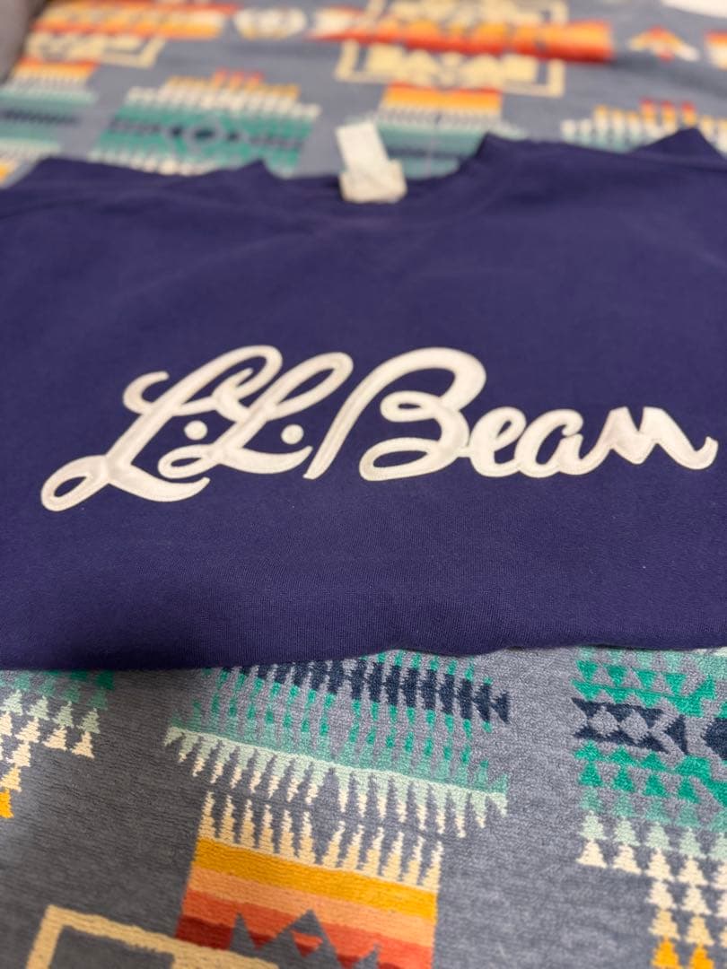 80s LLBean 前V ロゴスウェット　made in USA