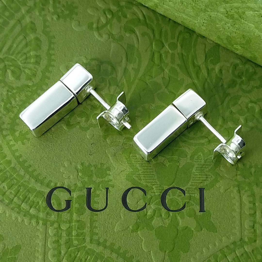 ★SALE★【GUCCI】オールドグッチ　ブロック　ピアス　1547