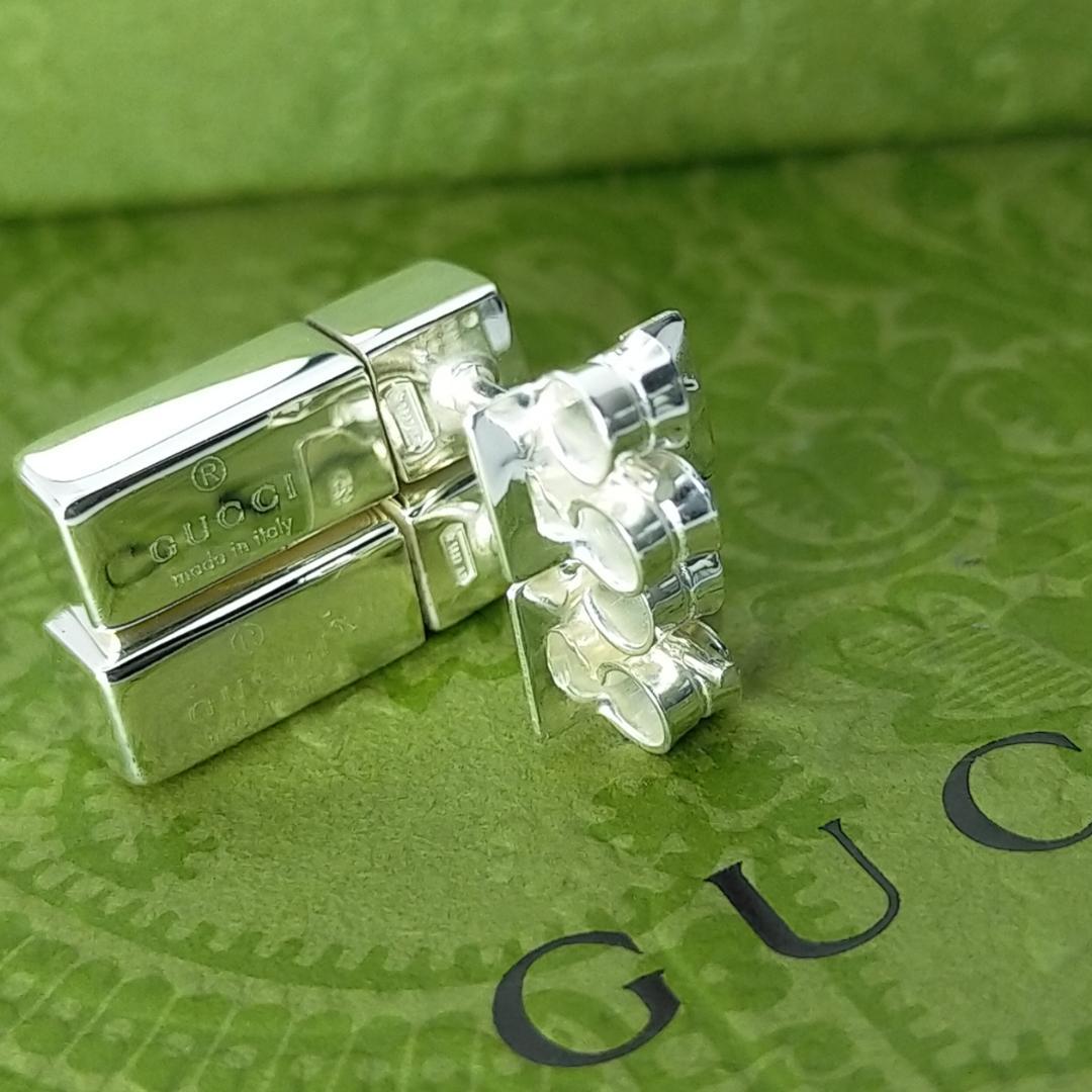 ★SALE★【GUCCI】オールドグッチ　ブロック　ピアス　1547