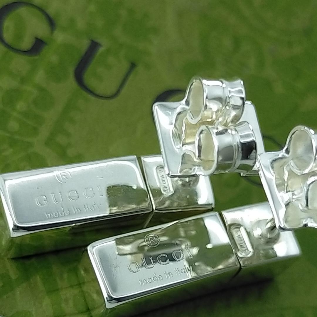 ★SALE★【GUCCI】オールドグッチ　ブロック　ピアス　1547