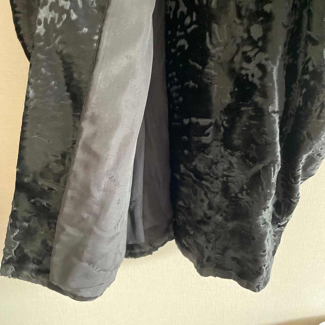 FENDI 毛皮デザインコート　1点物