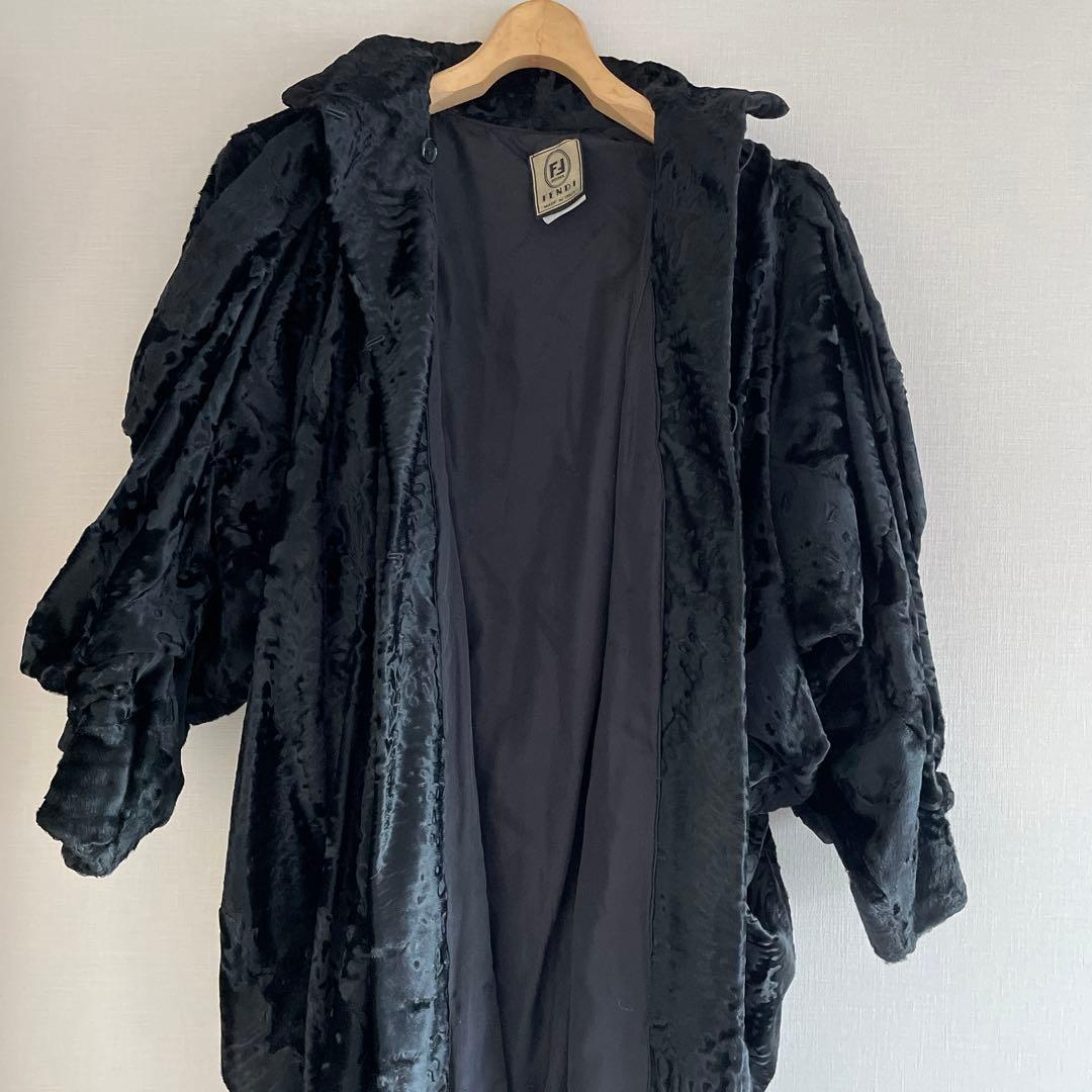 FENDI 毛皮デザインコート　1点物