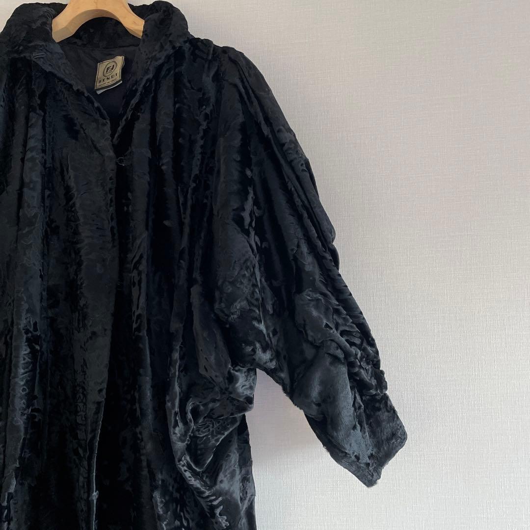 FENDI 毛皮デザインコート　1点物