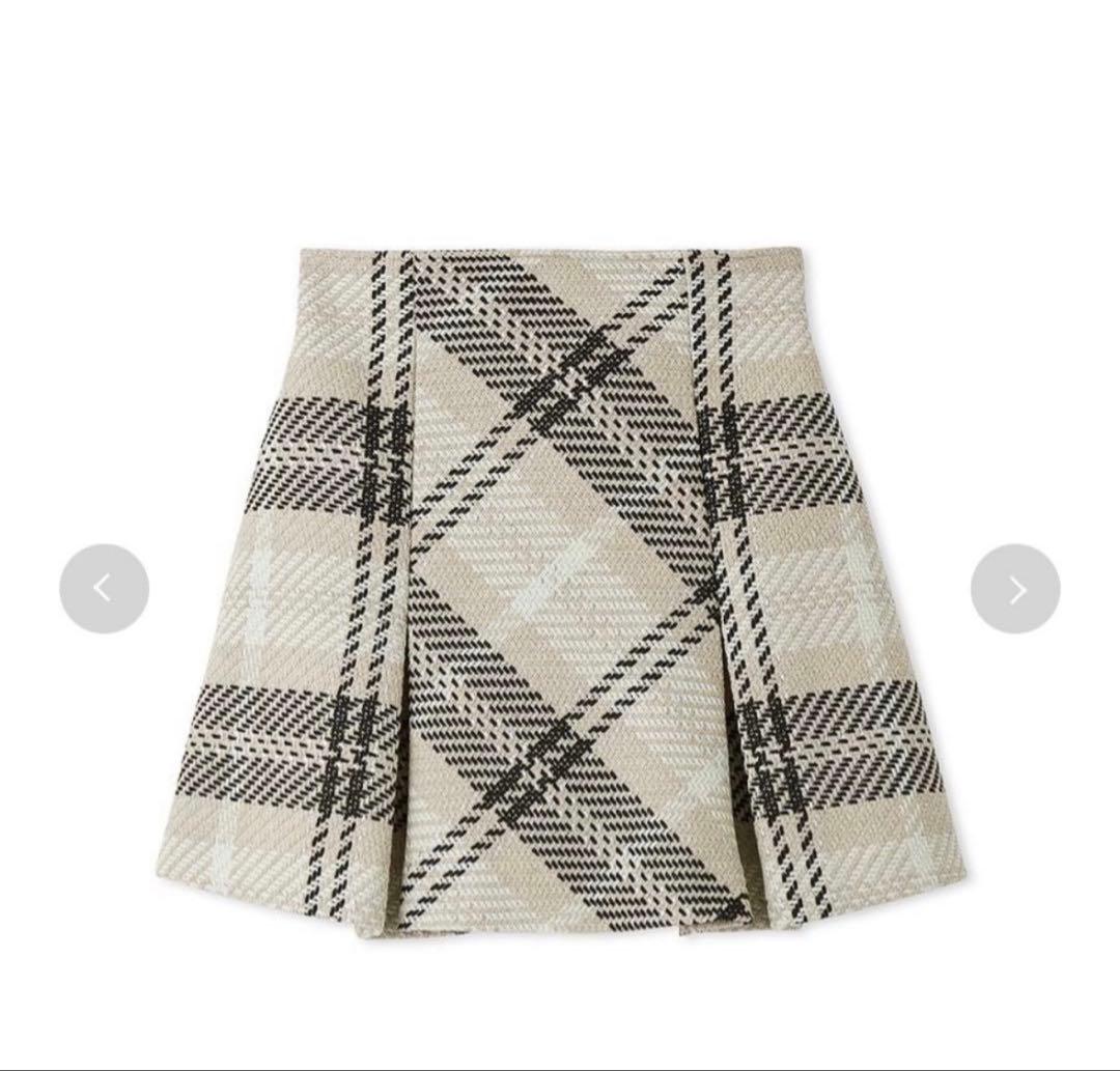 snidel ロービングチェックミニスカート サイズ1