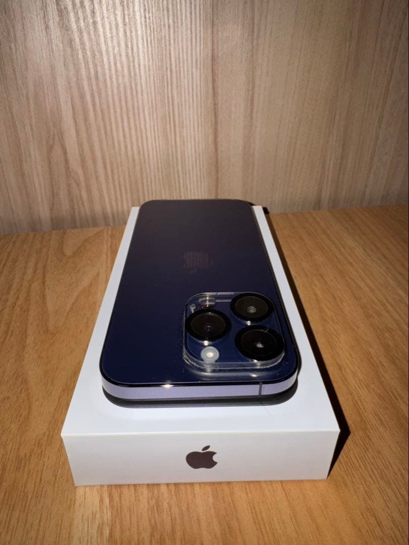 【美品】Apple iPhone 14 Pro ディープパープル 256GB