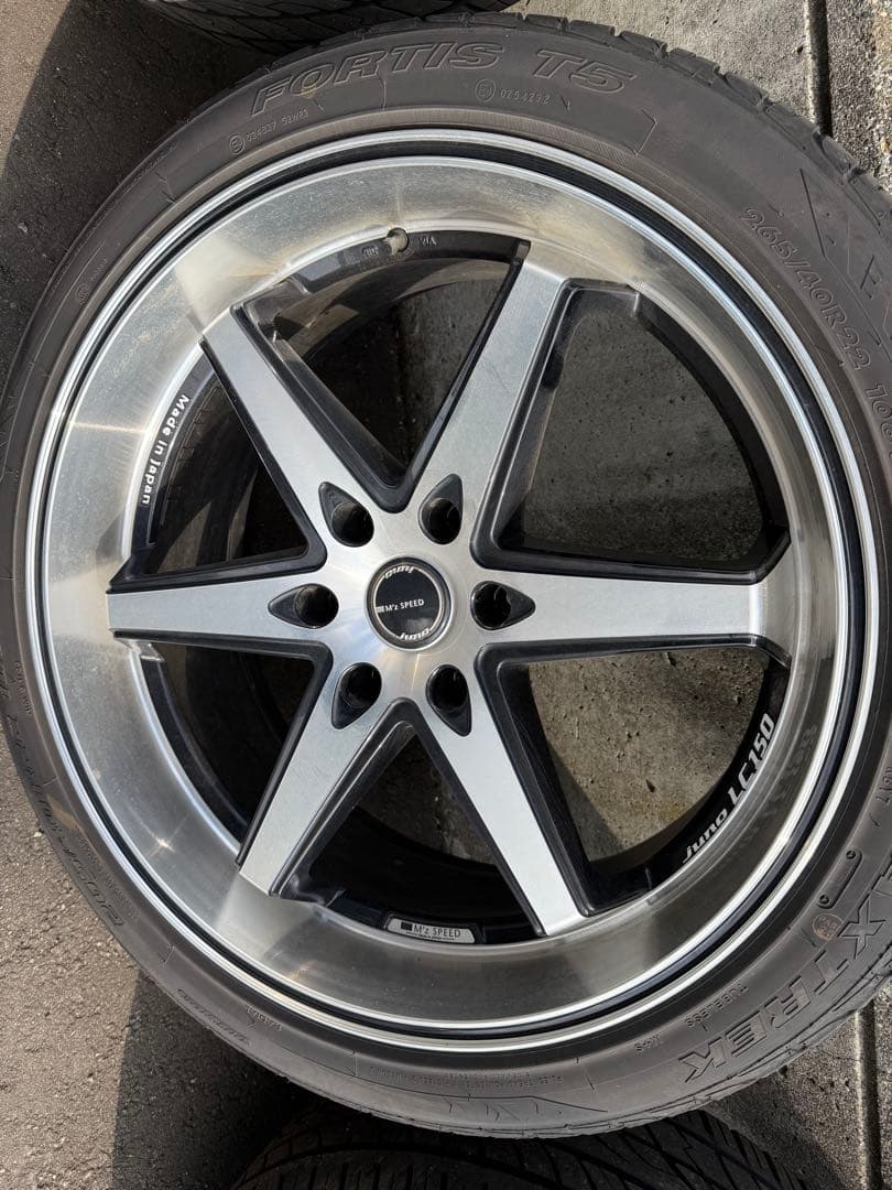 プラド150 エムズスピード　22インチ ホイールセット