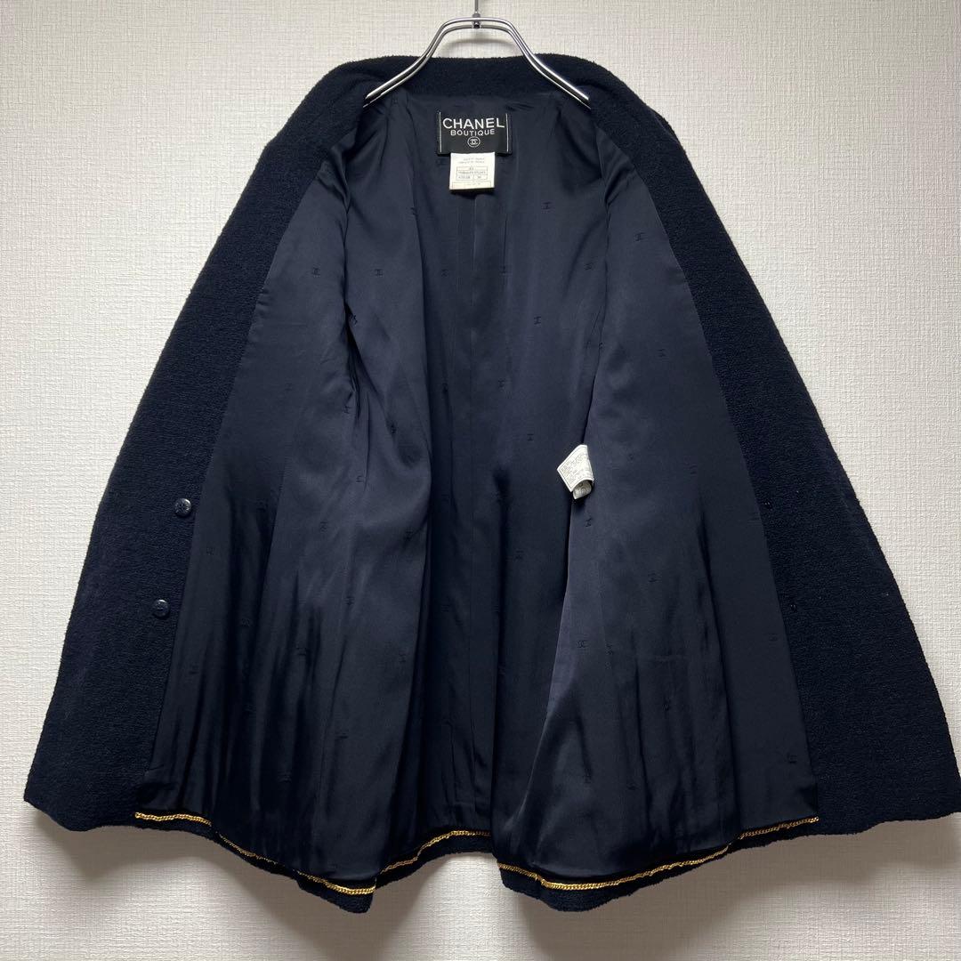 美品✨ CHANEL シャネル ココマーク ツイード ダブルジャケット 97C