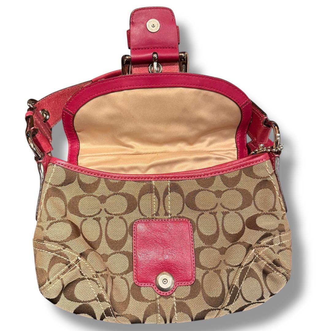 希少　COACH コーチ ショルダーバッグ ピンク ソーホー　11860 肩掛け