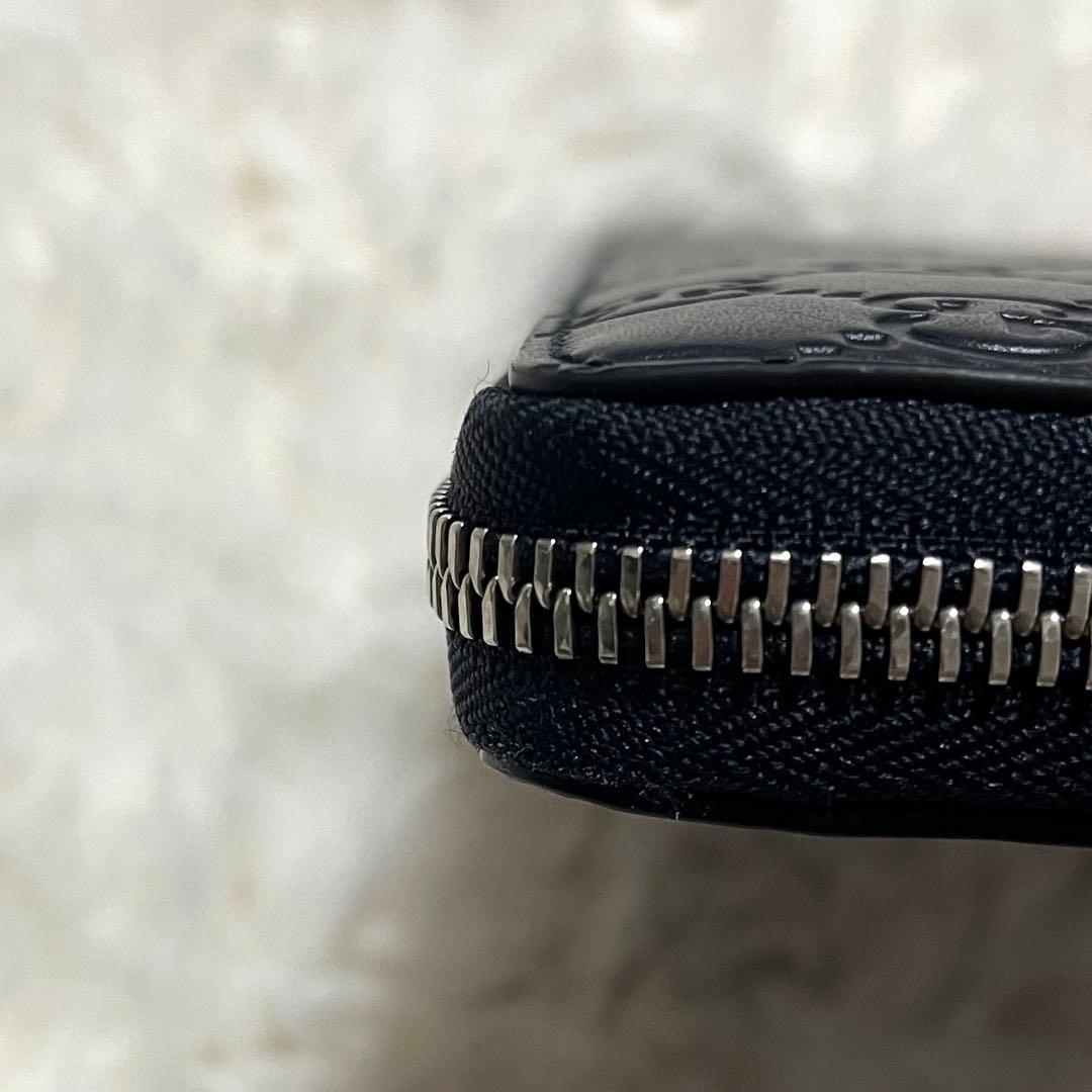 超美品！GUCCI 長財布 ネイビー