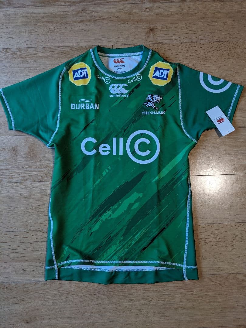 ラグビー 選手仕様ジャージ 南アフリカ シャークス サイズXL 新品