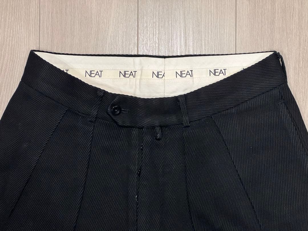 パンツ NEAT Cotton Kersey Black WIDE 46