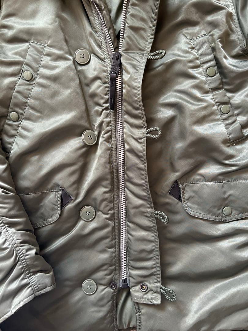 [美品]ALPHA INDUSTRIES Nー3B ミリタリージャケット L