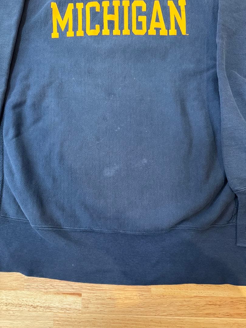 リ*カ様 刺繍タグChampion ミシガンreverse weave L90s