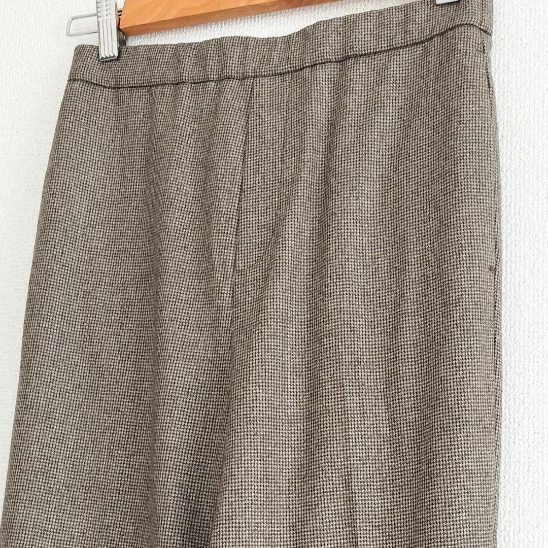 美品 Deuxieme Classe ウール スリットテーパードパンツ 36