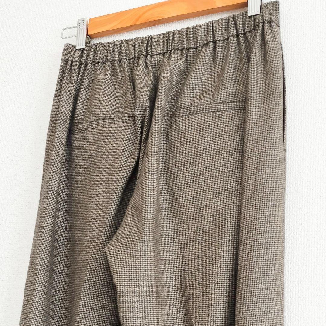 美品 Deuxieme Classe ウール スリットテーパードパンツ 36