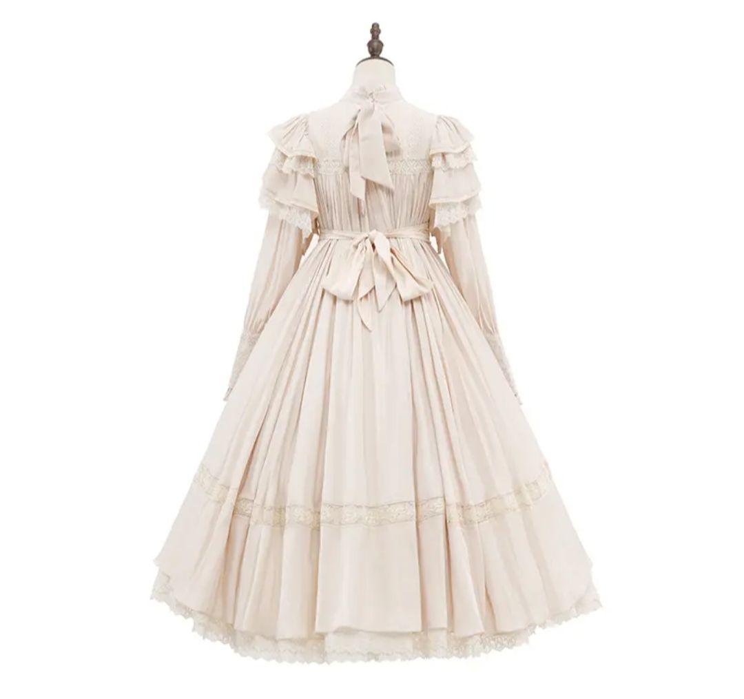 り*り様 リリアンヌ姉妹 ベージュ ロング ワンピース 星箱works