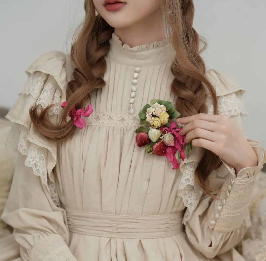 り*り様 リリアンヌ姉妹 ベージュ ロング ワンピース 星箱works