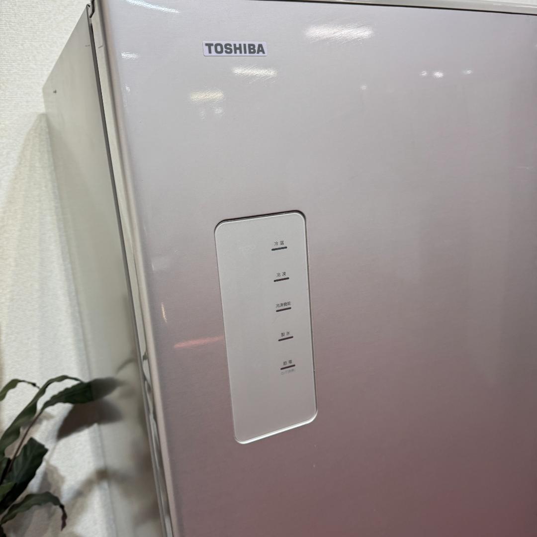 東京23区送料無料　美品東芝5ドア冷蔵庫　426L製氷機有　GR-J43G