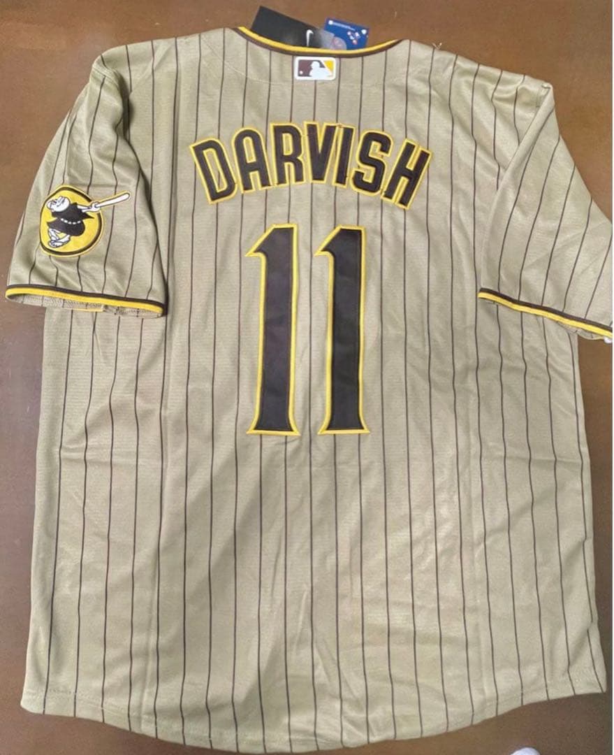 DARVISH 11 ユニフォーム ベージュ ストライプ
