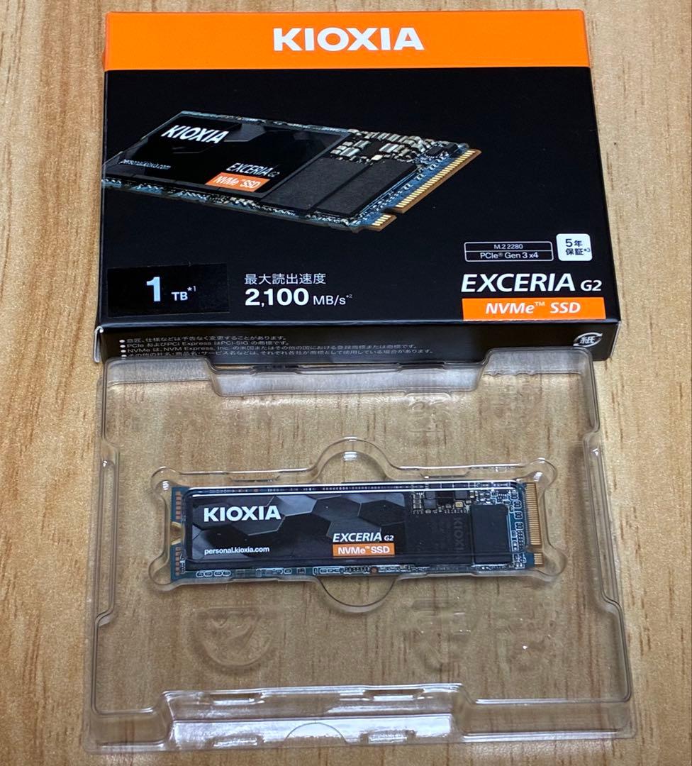 内蔵型SSD KIOXIA EXCERIA G2 1TB NVMe SSD