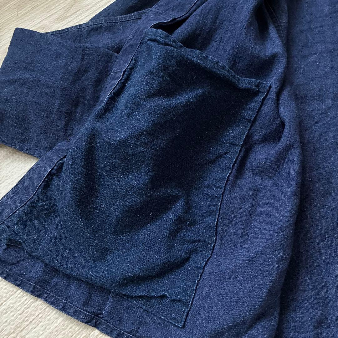 k*m様 30s-40s インディゴリネンジャケット　炭鉱夫　フレンチ