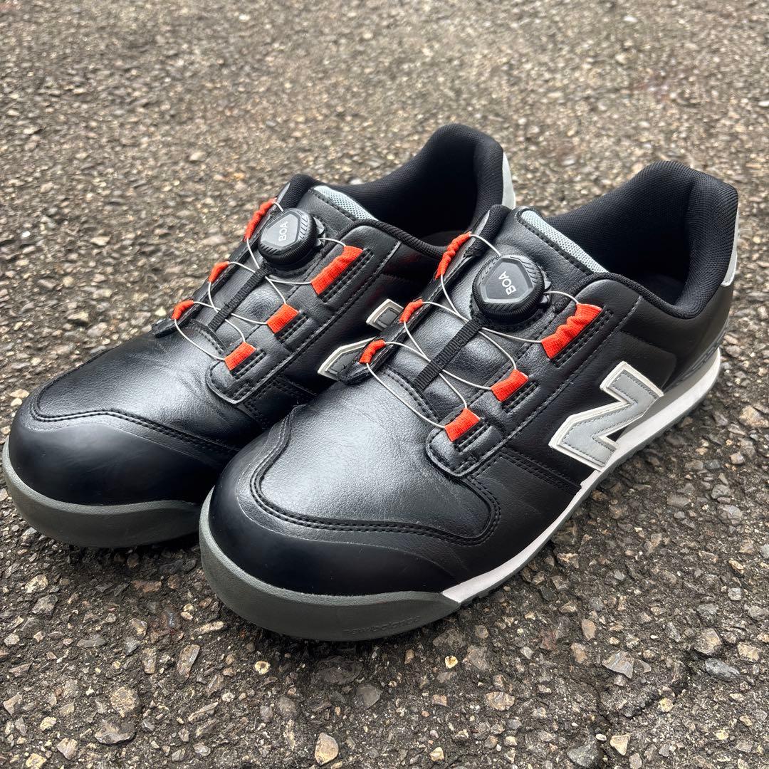 New Balance ボアシステム 安全靴 ブラック/オレンジ