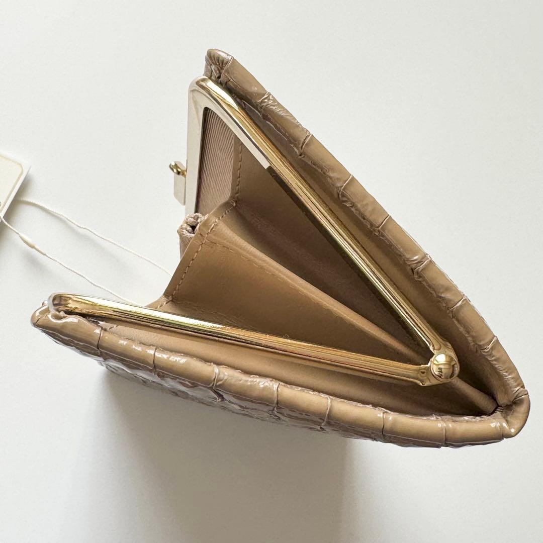 TOPKAPI トプカピ Lux ルクス クロコ調エナメル がま口 長財布