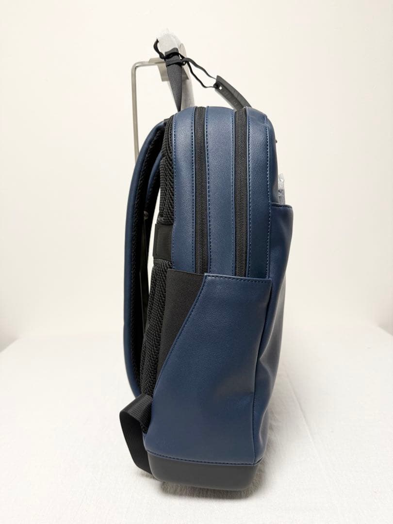 未使用品 モレスキン バックパック ビジネスリュック ブルー A4 レザー