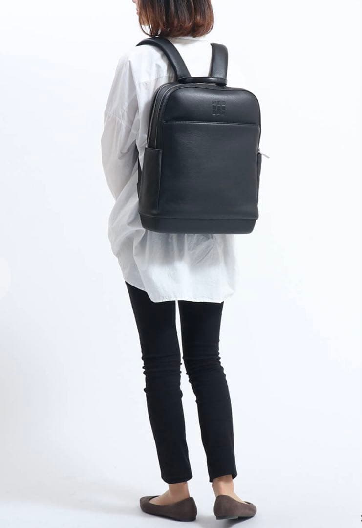 未使用品 モレスキン バックパック ビジネスリュック ブルー A4 レザー