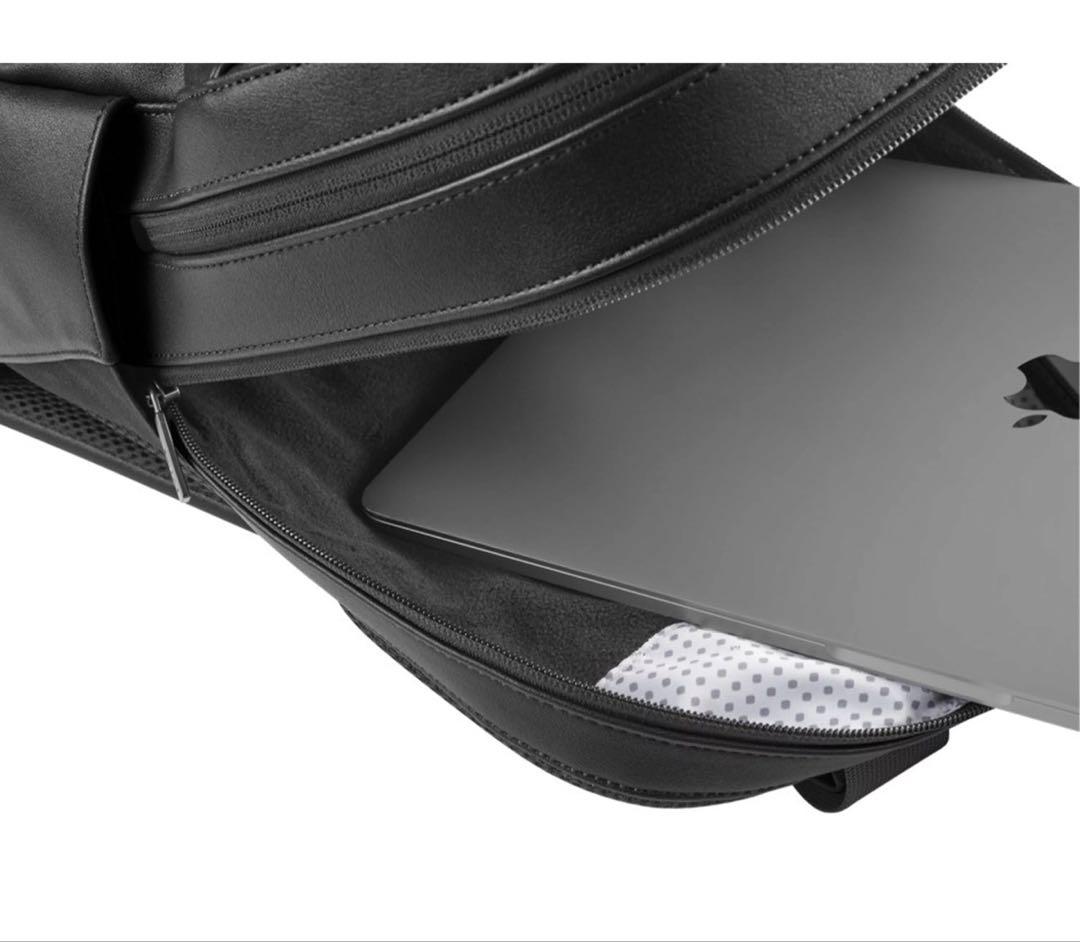 未使用品 モレスキン バックパック ビジネスリュック ブルー A4 レザー