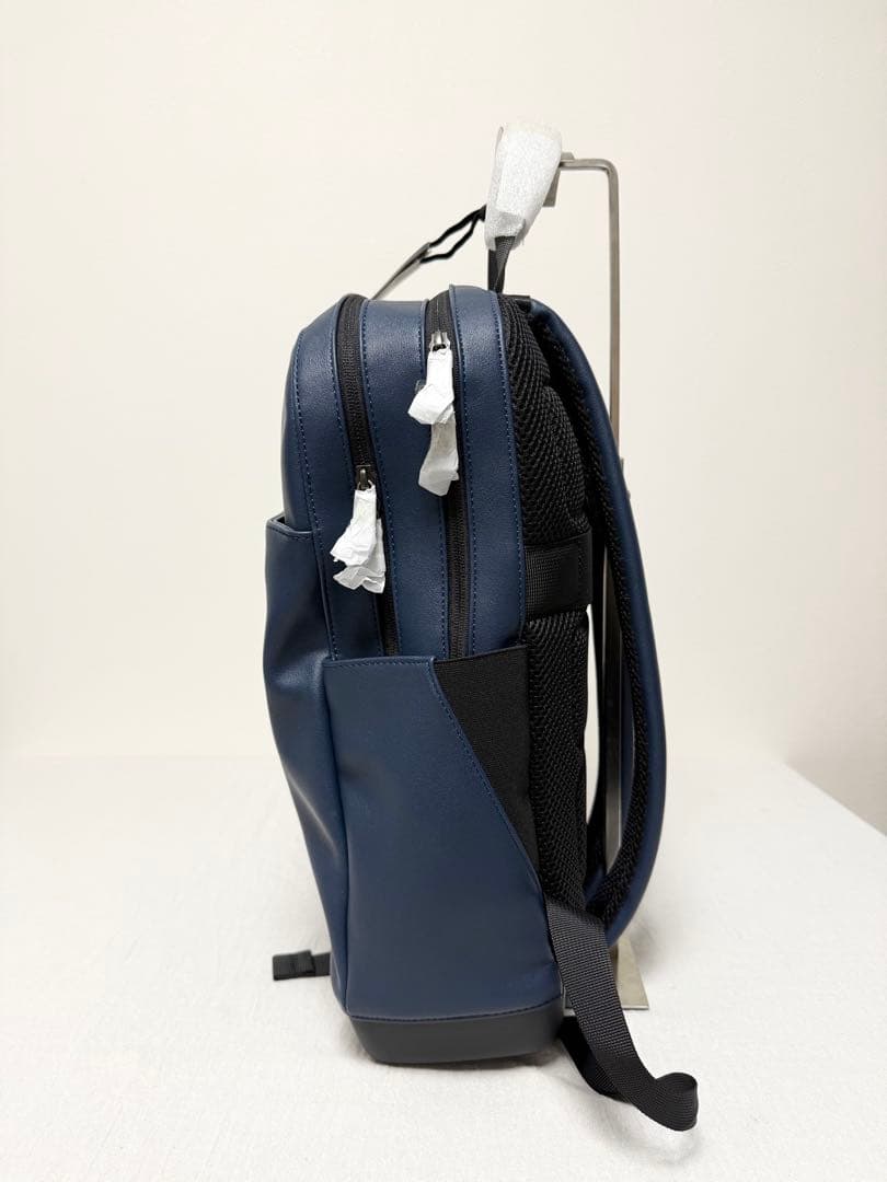 未使用品 モレスキン バックパック ビジネスリュック ブルー A4 レザー