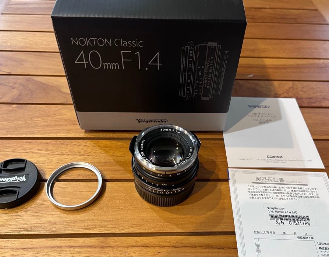 NOKTON classic 40mm F1.4 MC 12月購入 美品