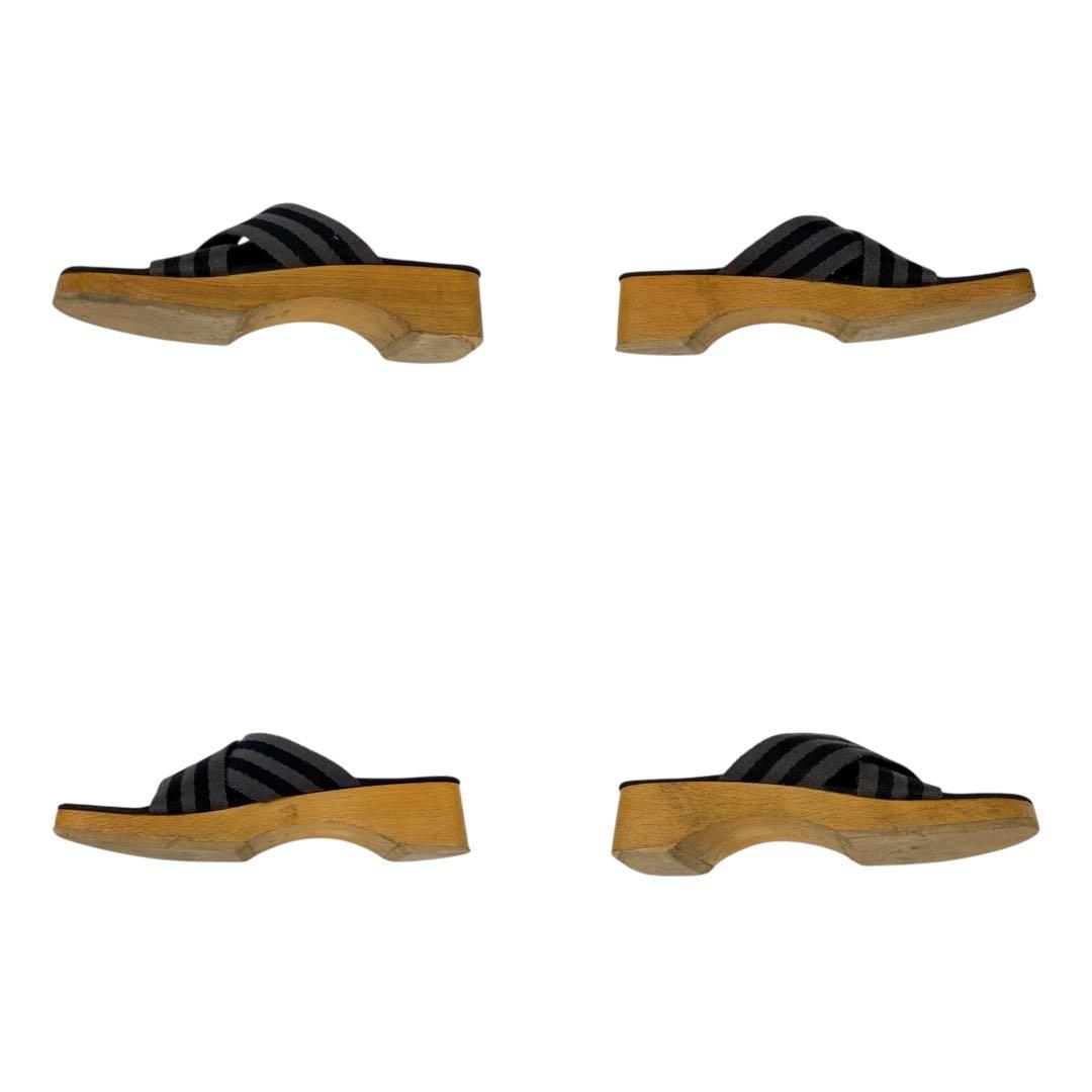 エルメス HERMES エールライン フールトゥ サナリー ブラック サンダル