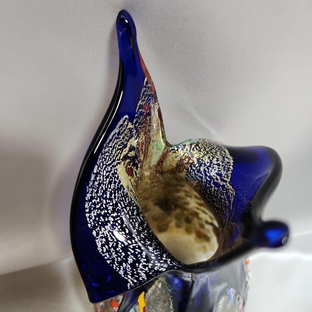 n*o様 ベネチアンガラス ミルフィオリ 花瓶 ムラーノガラス ヴェネチアンガラ