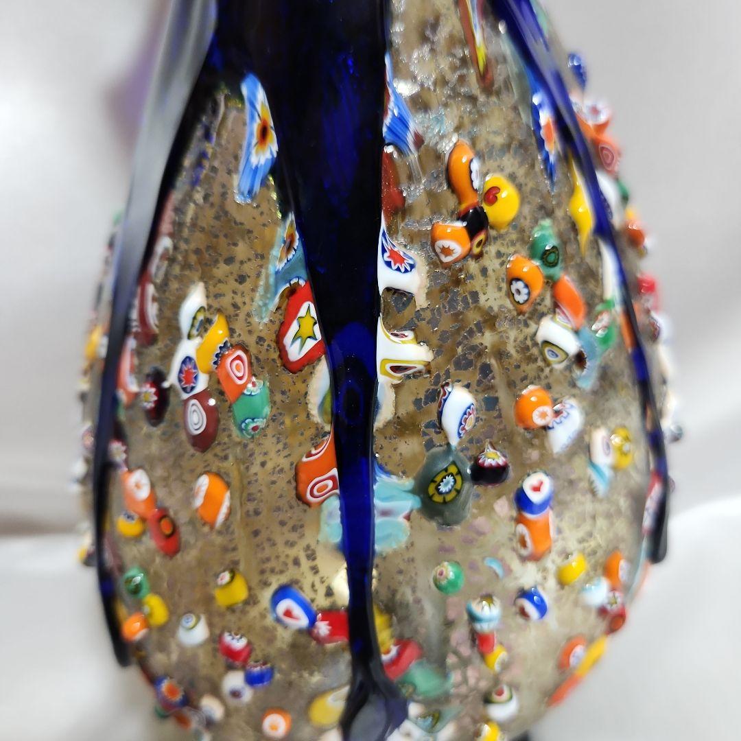 n*o様 ベネチアンガラス ミルフィオリ 花瓶 ムラーノガラス ヴェネチアンガラ