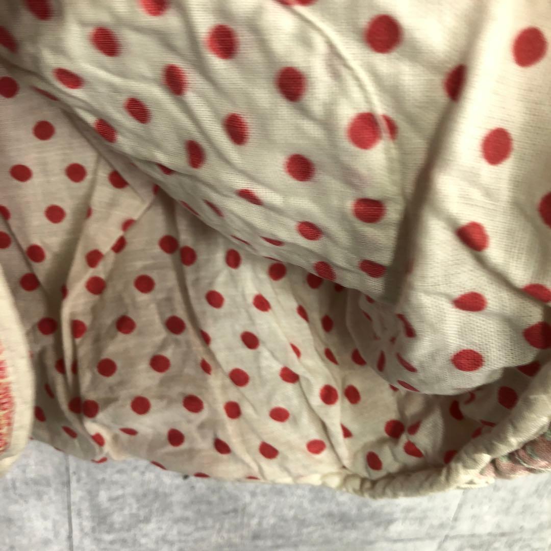 ハンドメイド オールド コテージコア 古着 花柄 パッチワーク フード付ベスト