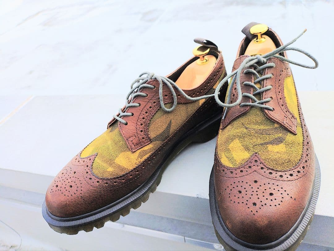 ●Dr.Martens ウィングチップ❴迷彩❵UK8