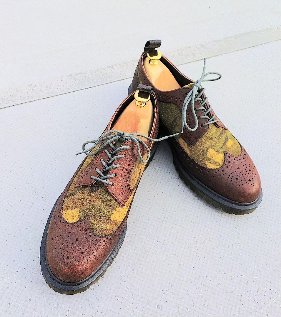 ●Dr.Martens ウィングチップ❴迷彩❵UK8