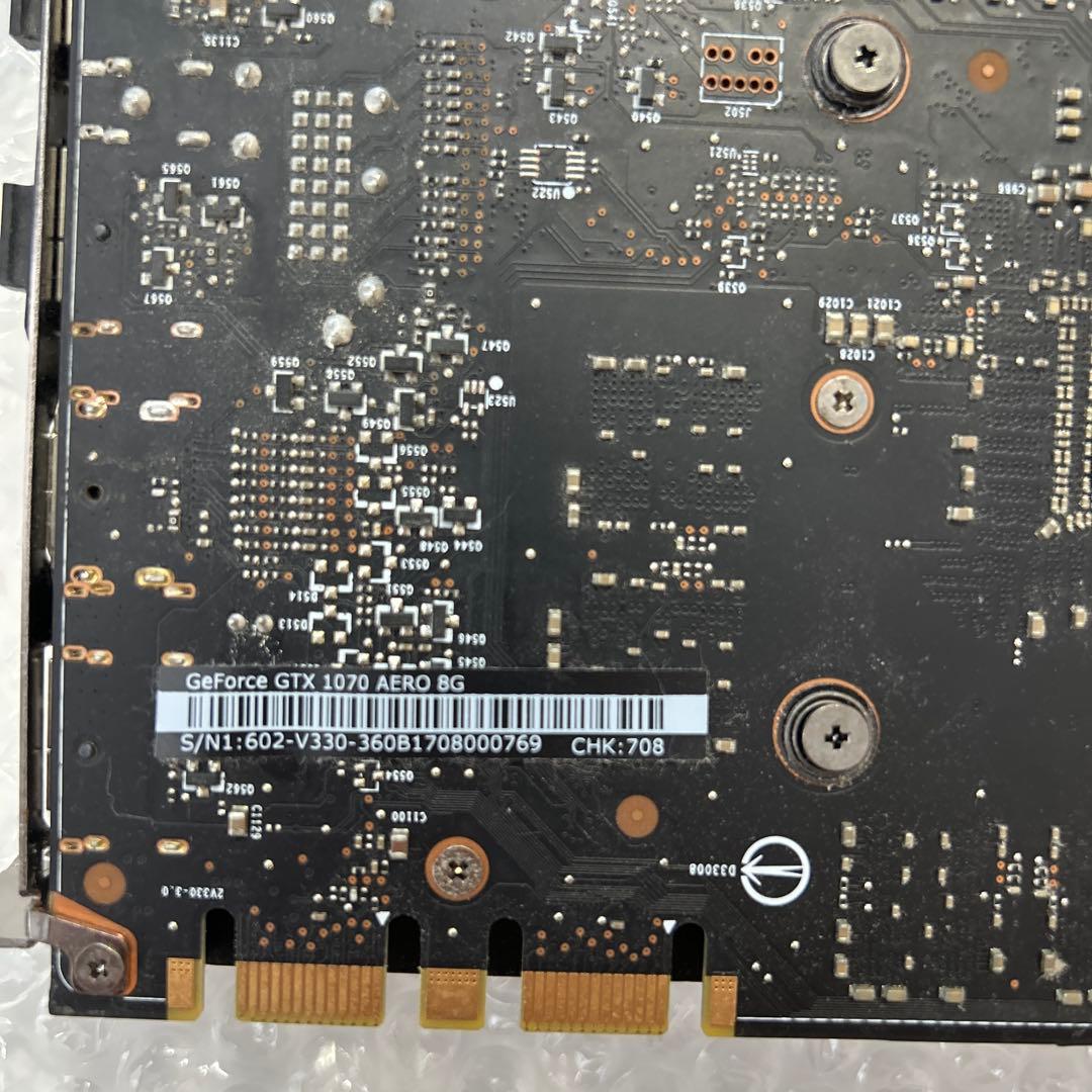 MSI GeForce GTX 1070 AERO 8G 本体