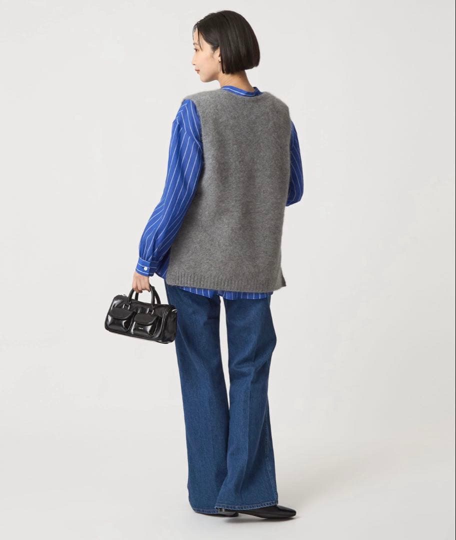 《新品タグ付き》green label relaxingヘアリー ニット ベスト